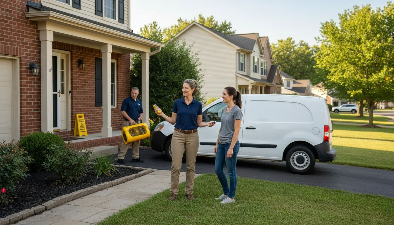Residential water damage restoration in Mary Alice, KY